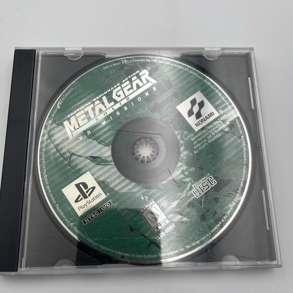 Metal Gear Solid: VR Missions (Sony PlayStation 1 PS1, 1999) Authentic No Manual - Picture 1 of 4